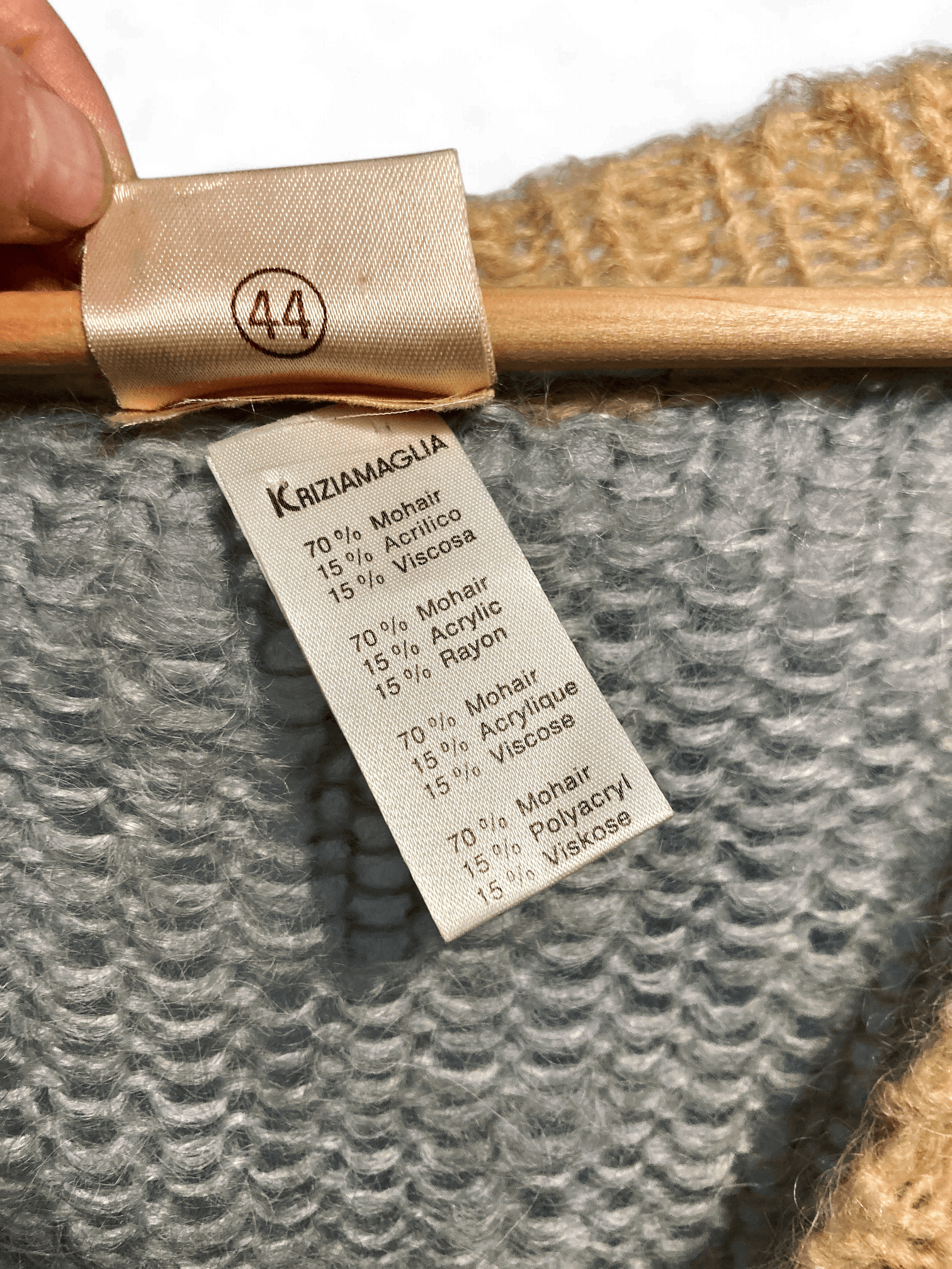 Vintage Mohair Strickjacke von Krizia 3