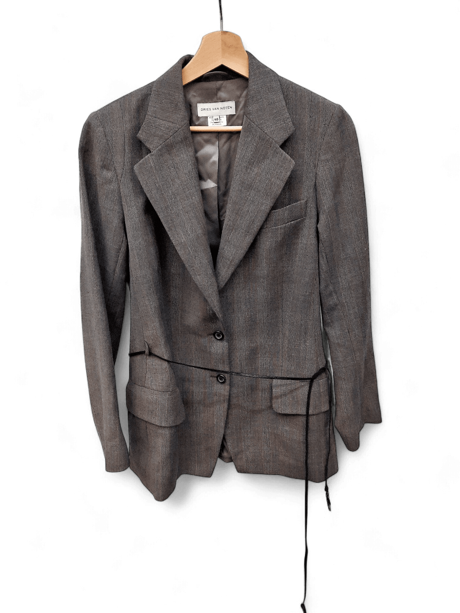 Eleganter grauer Wollblazer von Dries van Noten  1