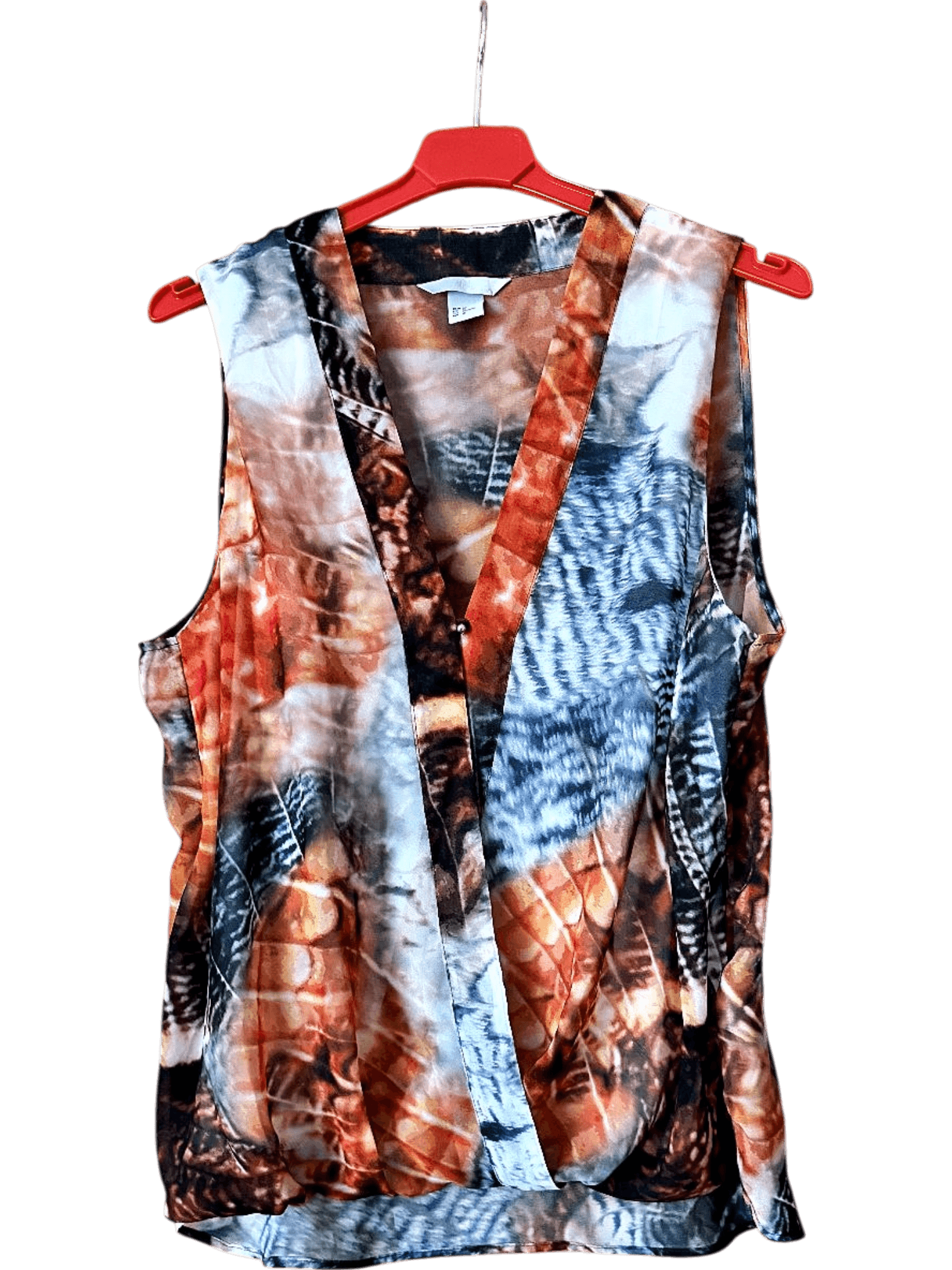 Ärmellose Bluse mit Batik-Muster - Sommerliches Design 1