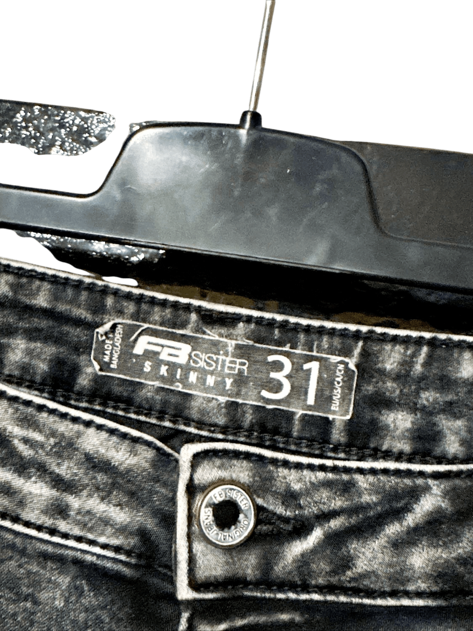 F3 Sister Skinny Jeans - Größe 31 - Schwarze Waschung 3