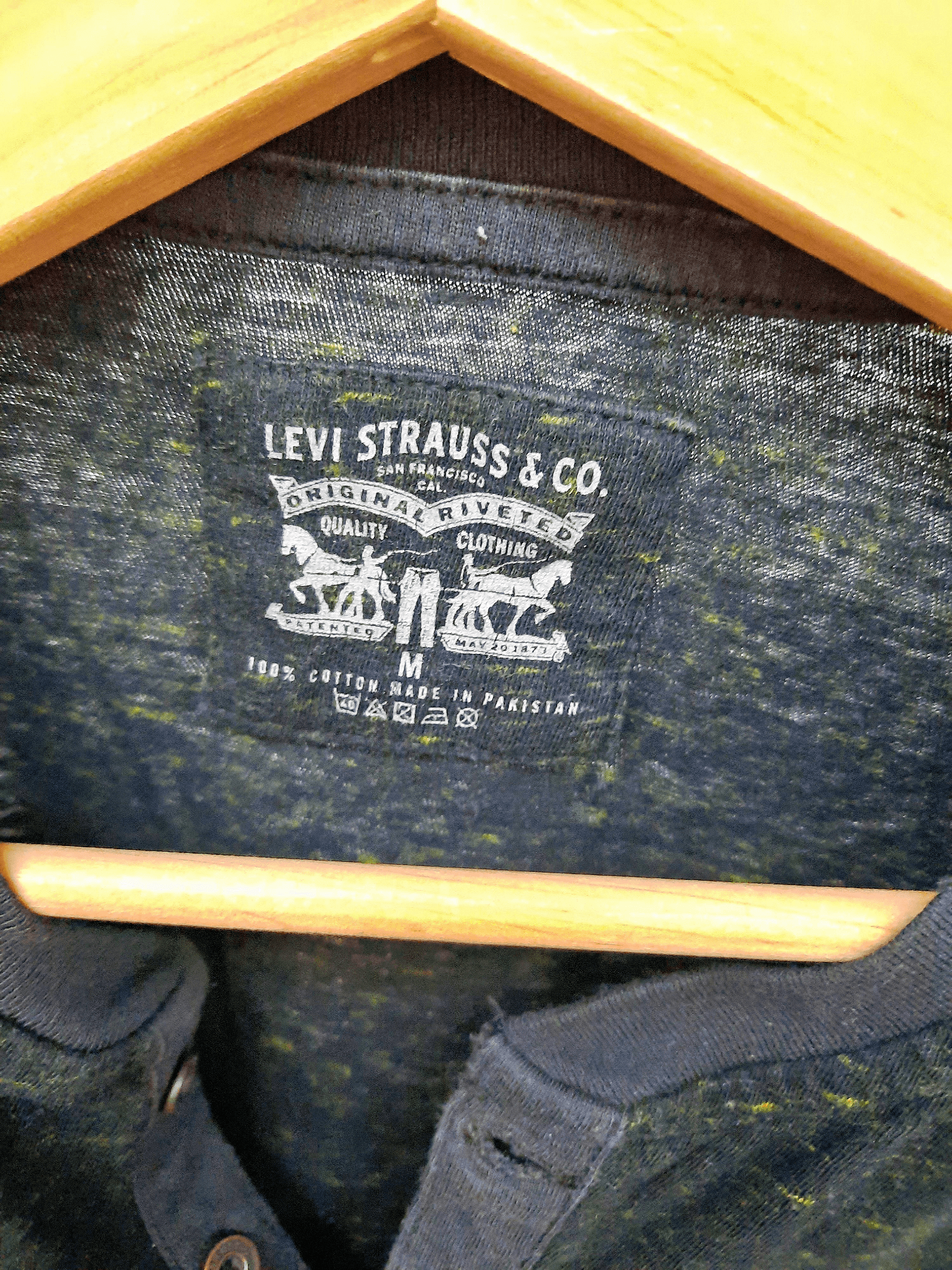 Levi Strauss 100% Baumwoll-Henley-Shirt 3