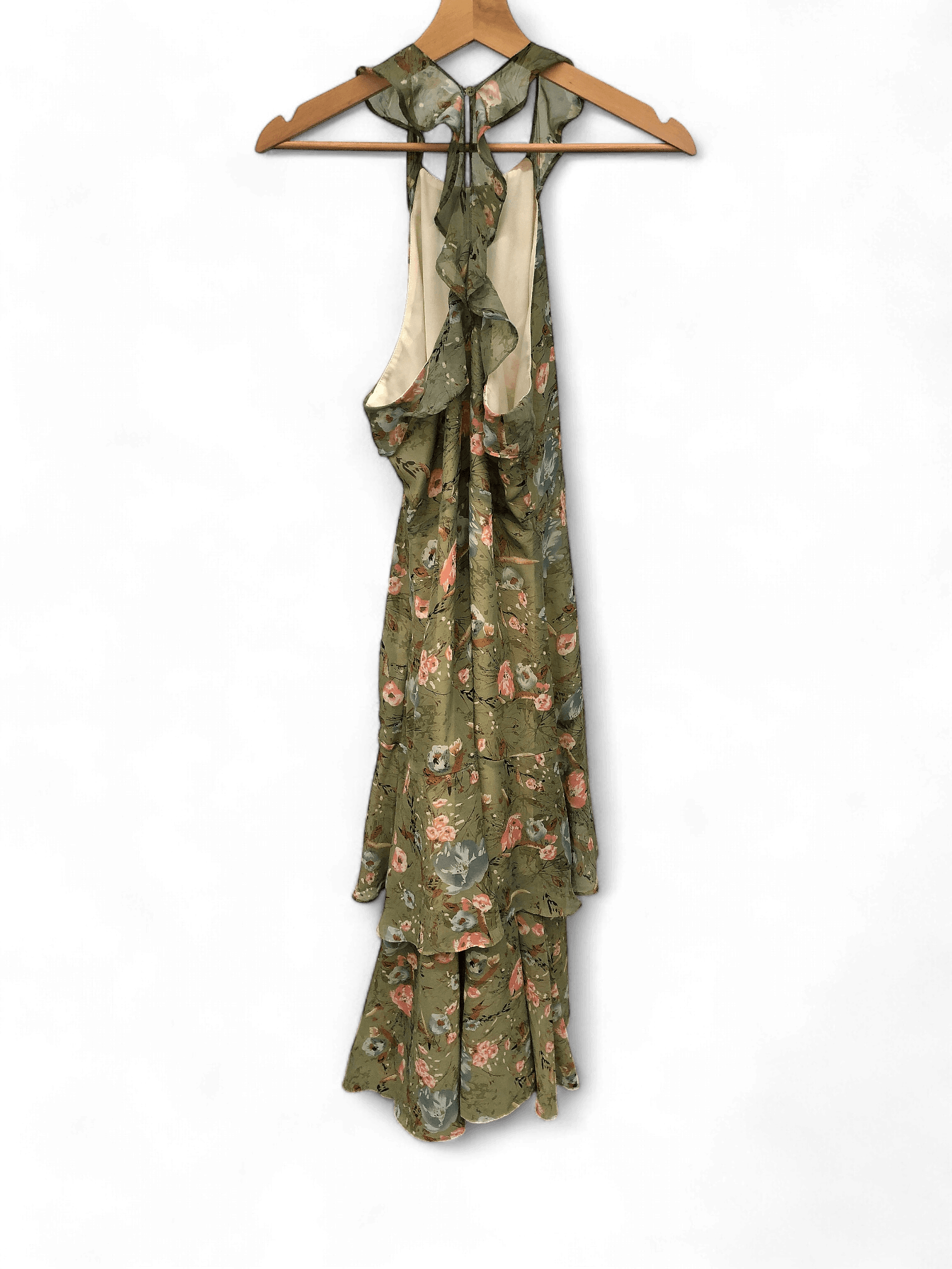 Romantisches Sommerkleid mit Blumenmuster in Grün 2