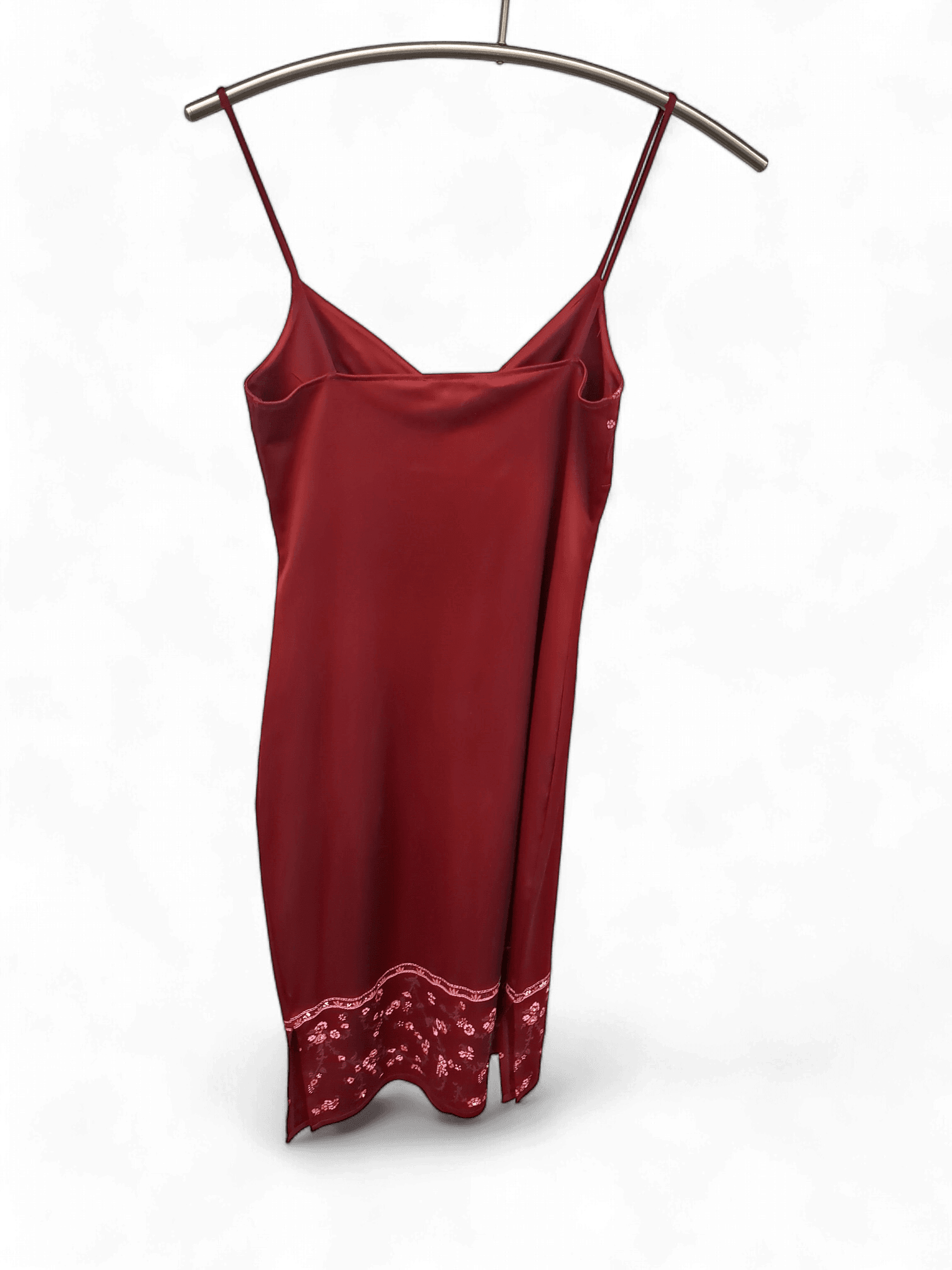 Elegantes Kookai Cocktailkleid in Rot mit Blumenmuster 2