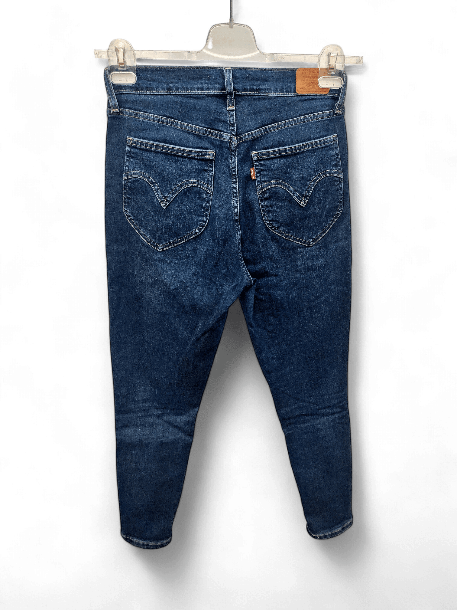 Moderne Levi's High-Rise Denim Jeans in Dunkelblau 2
