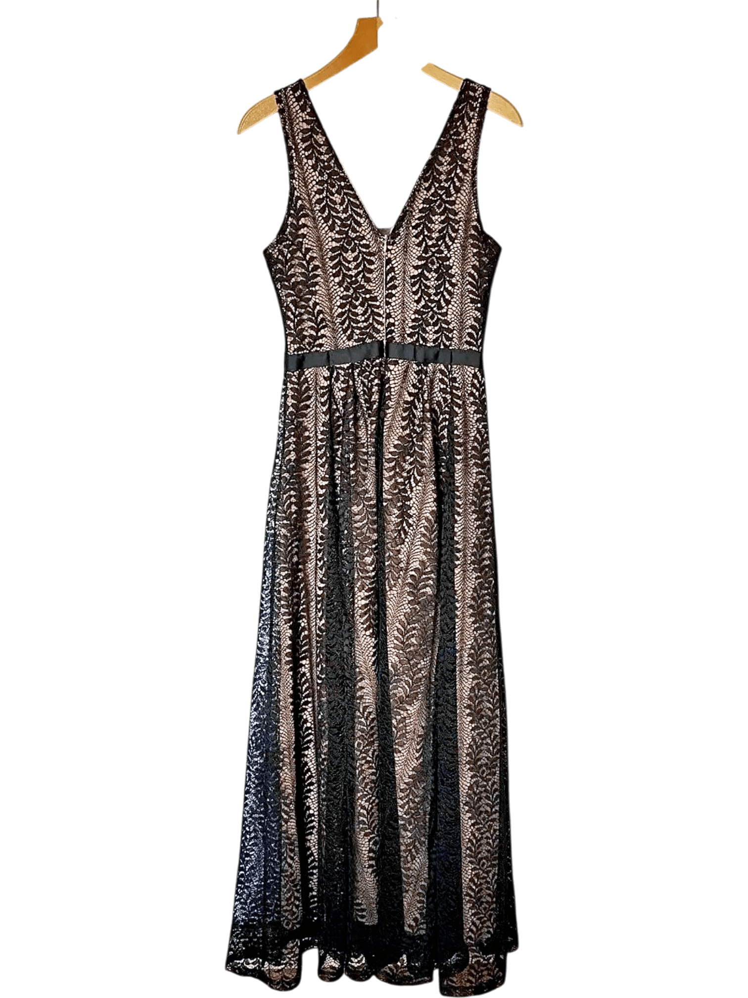 Elegantes schwarzes Spitzenkleid 2