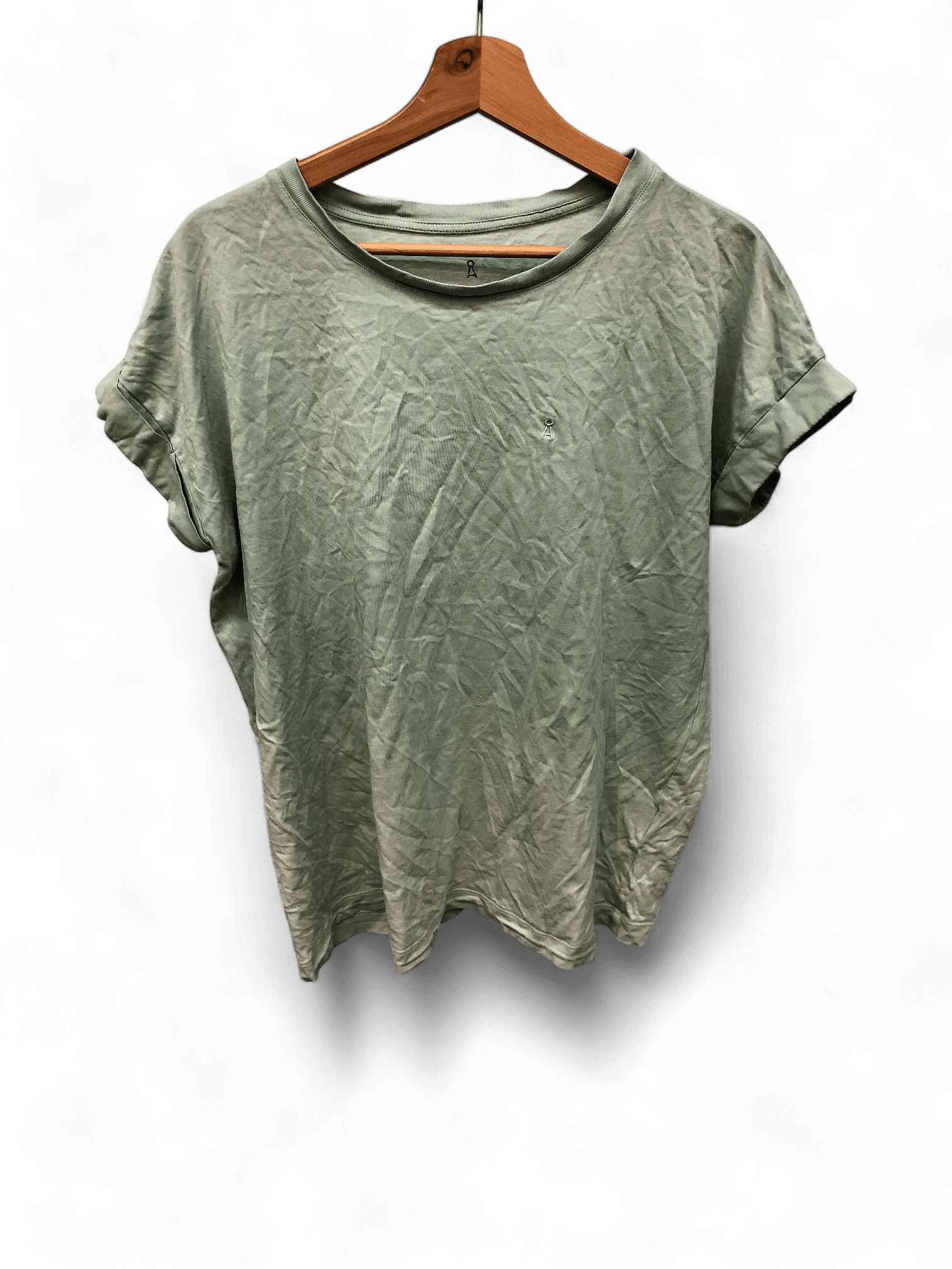 Mintgrünes T-Shirt von Armed Angels aus biobaumwolle  1