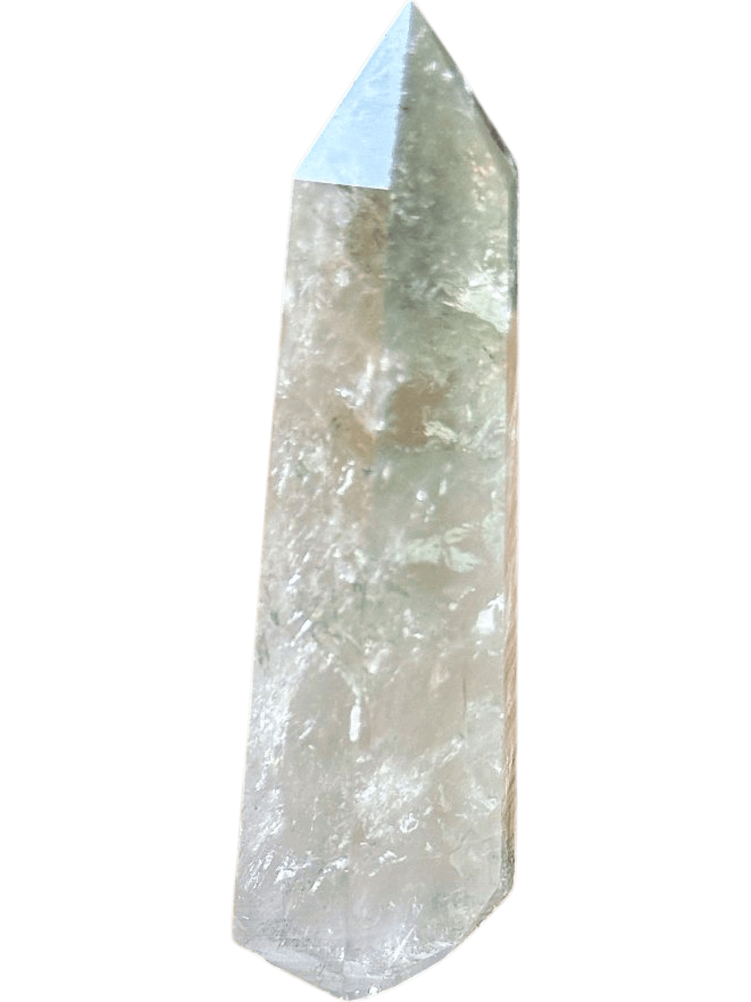 Grüner Amethyst Obelisk - Dekorativer Edelstein 1