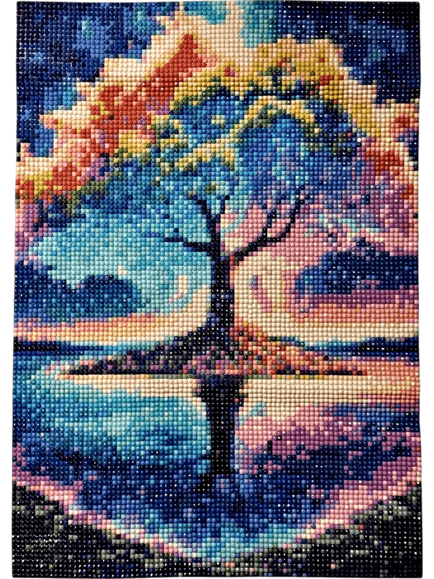 Handgefertigtes Diamant-Malerei Set - Fantastischer Baum des Lebens 4