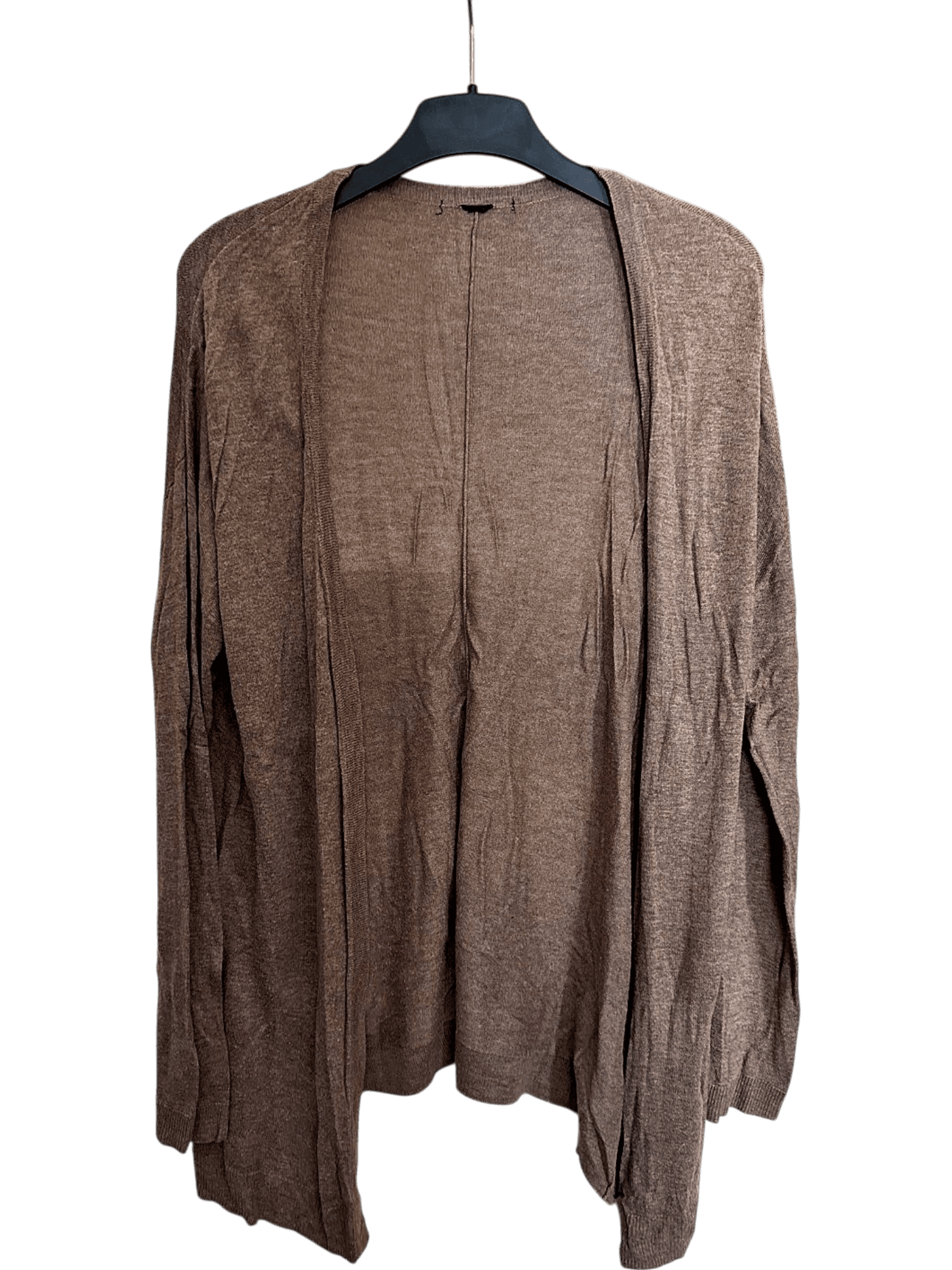 Brauner Cardigan aus Viskose-Baumwolle 1